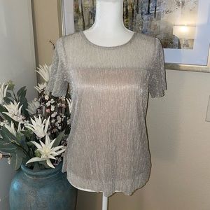 W5 short sleeve sparkly top